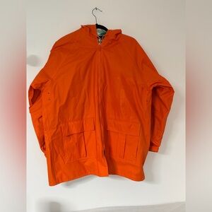 Vintage Mark Fore & Strike Orange Rain Jacket Men’s Large Y2K Utility Parka